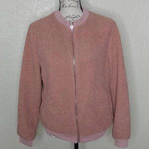 Fuzzy Bomber Jacket Size M